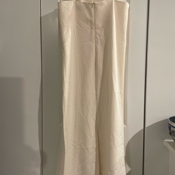 Zara Strapless Cream Dress - Picture 4 of 8